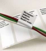 Self-adhesive tapes, labels, flags for thermal transfer printers