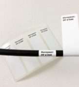 Self-adhesive tapes, labels, flags for thermal transfer printers