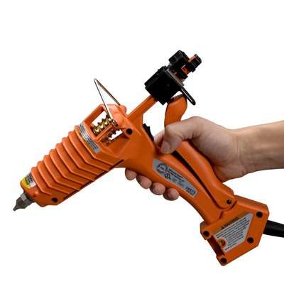 Applicator-glue gun for hot melt glue with standart melting point 3M EC with temp. control for 5/8"x2" sticks